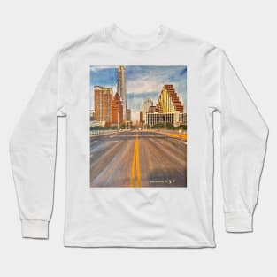 Congress Bridge to Downtown Austin Long Sleeve T-Shirt